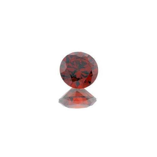 Fiery Garnet CZ Rounds