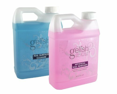 Gelish Soak Off Gel Nail Polish Remover+ Nail Surface Cleanse Combo