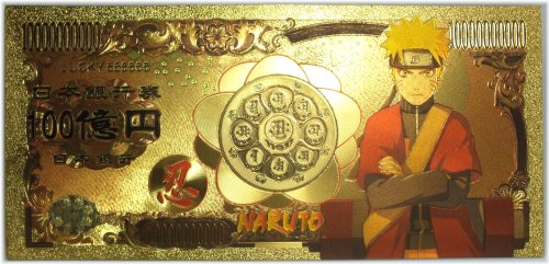 Naruto Commemorative Gold Foil Plated Coin