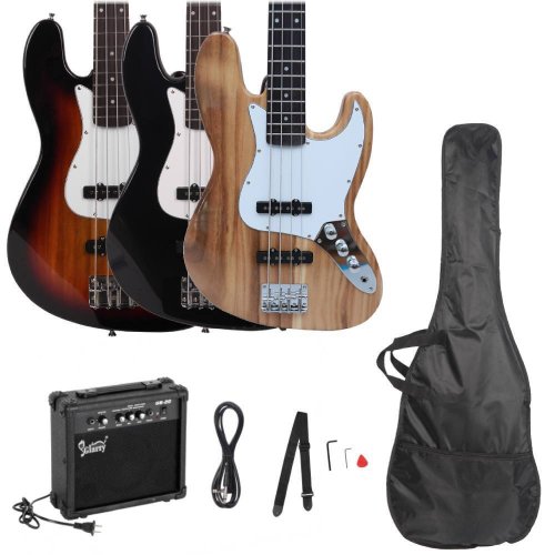 Chromatic 4-String Electric Bass Guitar Bundle