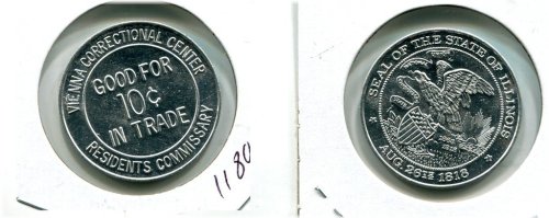 Vienna Illinois Correctional Center Vintage Trade Token