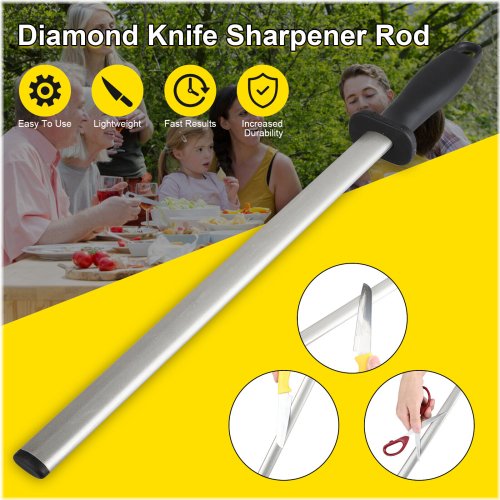 DiamondSharp Kitchen Sharpening Rod