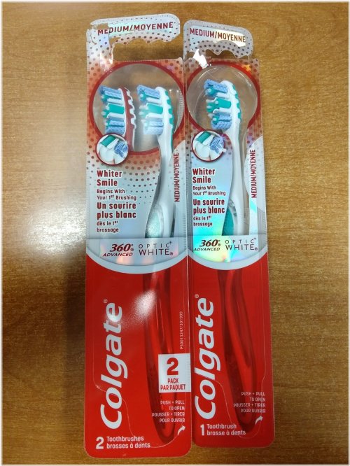 Colgate 360 Advanced Optic White Medium Toothbrush