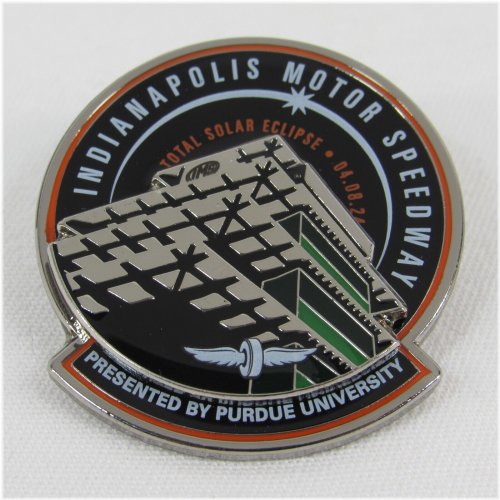 Solar Eclipse Speedway Pin
