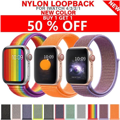 Nylon Weave Watch Strap for Apple Watch Series