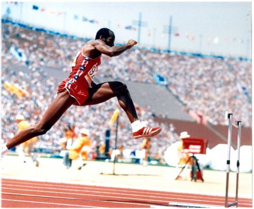 Olympic Legend: Edwin Moses Vintage Photo