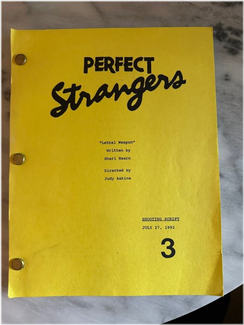 Vintage TV Script: Perfect Strangers 'Lethal Weapon' 1992 Shooting Script by F.J. O'Neil
