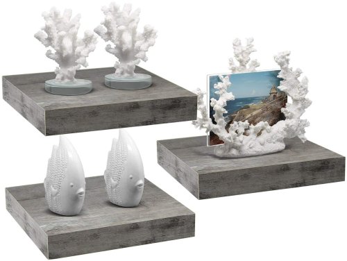 Floating Square Display Shelves Set