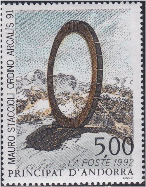 French Andorra Sculpture Stamp #421