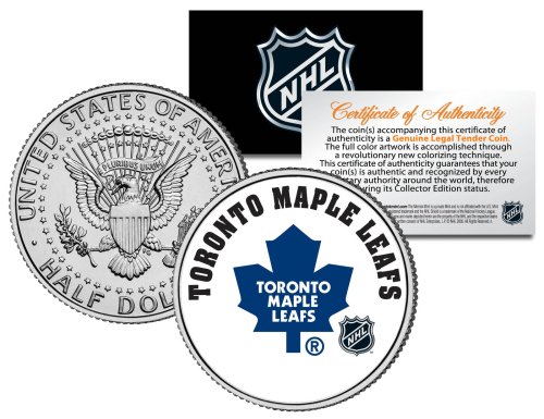 Maple Leafs JFK Half Dollar Coin - Officially Licensed NHL Collectible