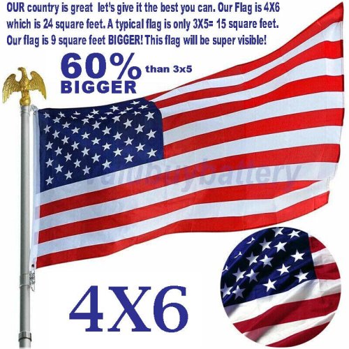 Extra Large Heavy-Duty American Flag with Brass Grommets