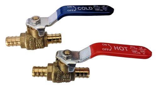 Brass Full Port PEX Ball Valves for Hot and Cold Water Systems