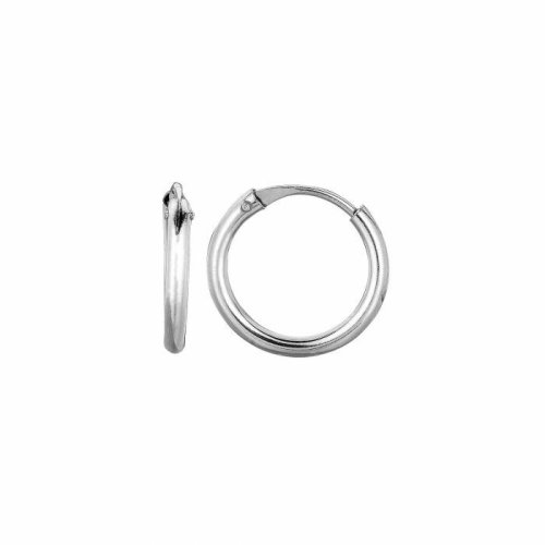 Endless Elegance White Gold Hoops