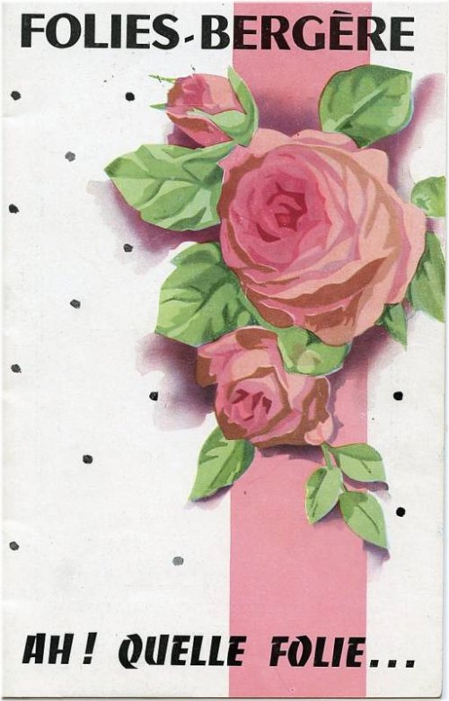 Folies Bergere- Ah! Quelle Folie ... Program In French