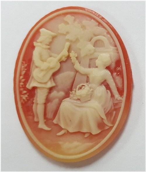 Carnelian Serenade Cameos