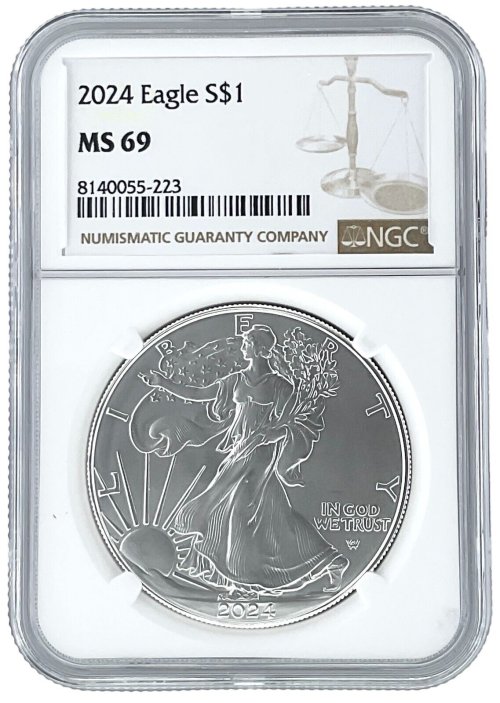 American Eagle Silver Coin - NGC MS69