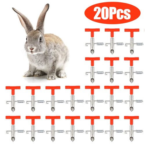 Pet Oasis - 20 Automatic Water Nipple Feeders for Small Animals