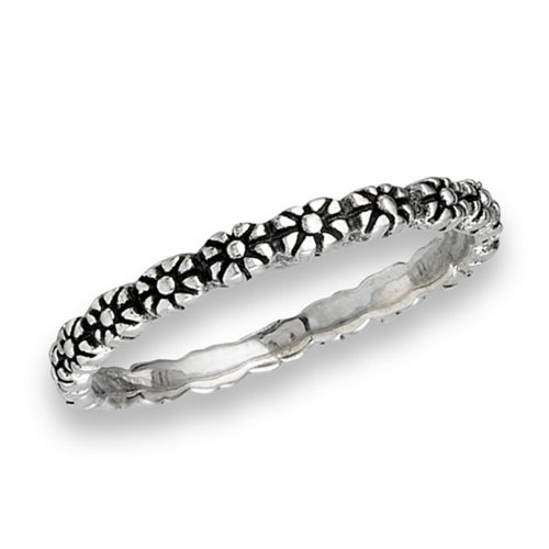 Plumeria Blossom Eternity Ring