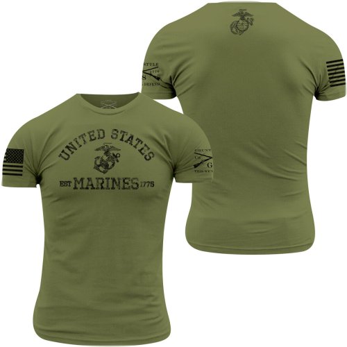 USMC Heritage Tee - Military Green