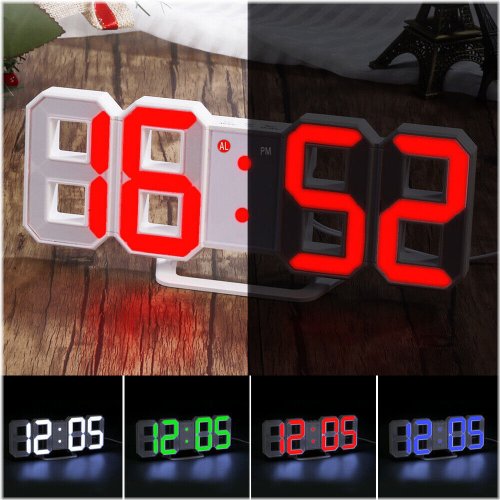 3D LED Alarm Clock