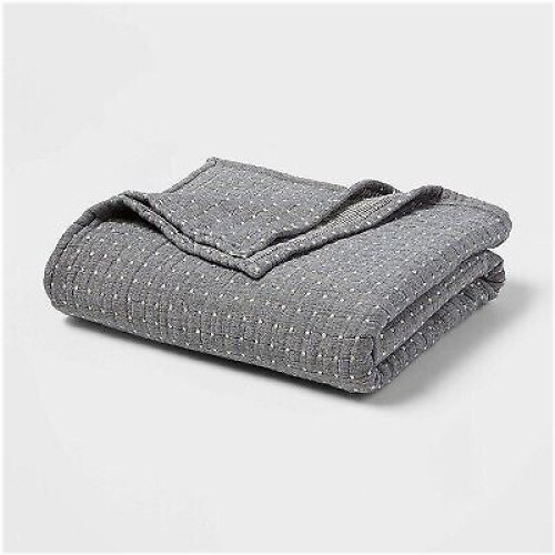 Cozy Slate Reversible Throw