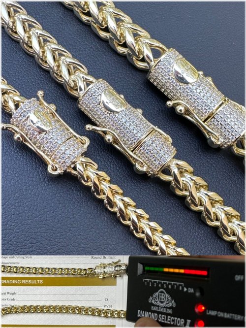 Frost Clasp Franco Chain Set