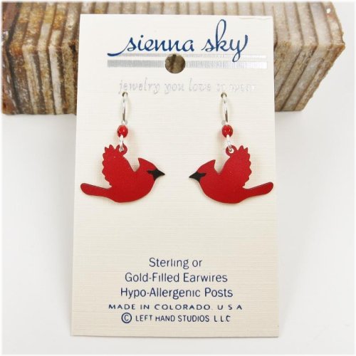 Cardinal Flight Earrings