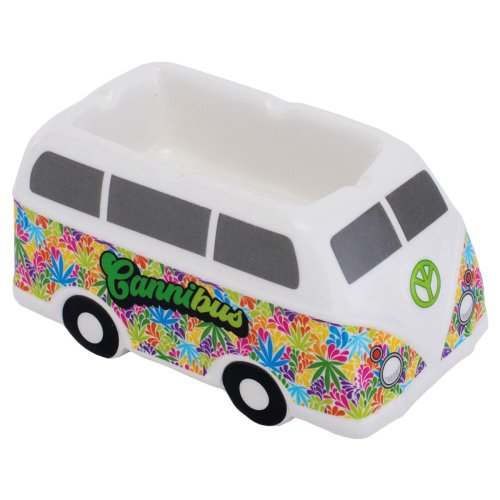 Groovy Wheels Ceramic Ashtray - 5.5"x3