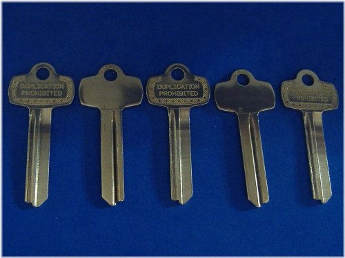 Nickel Silver Key Blanks Set for "E" Keyway