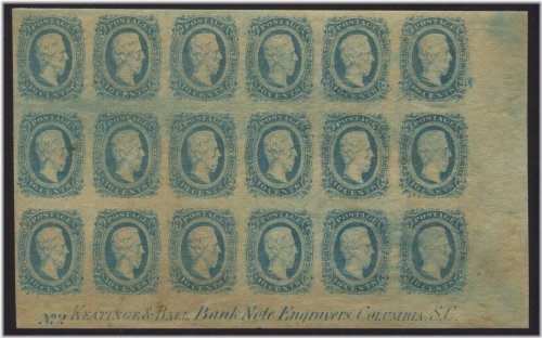 Southern Heritage Plate Block of 18 Stamps LV6445