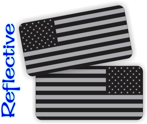 Reflective American Flag Helmet Decals for Industrial Safety