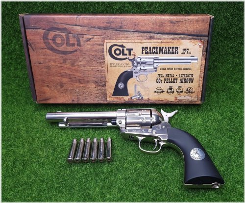 Six-Shot CO2 Pellet Air Revolver - Umarex Colt Peacemaker SAA45