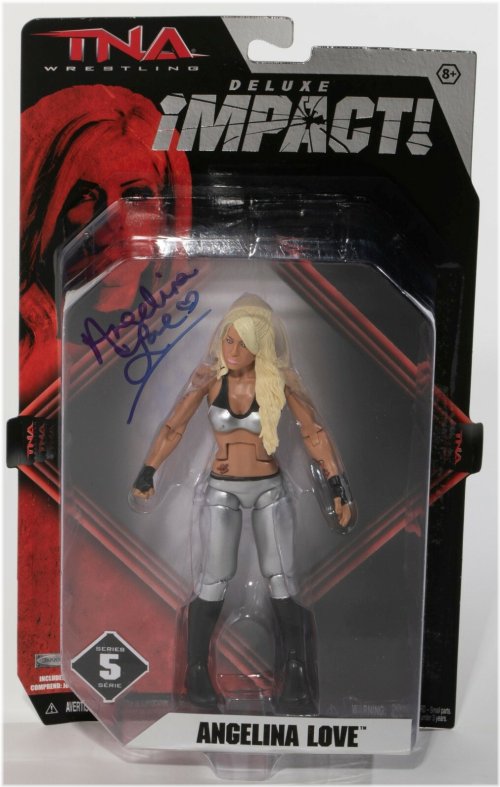 Angelina Love Signed Wrestling Collectible with Authenticity Certificate