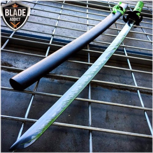 Green Biohazard Katana Sword