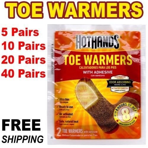 FrostBite Fighters - Adhesive Toe Warmers with Safe & Natural Heat