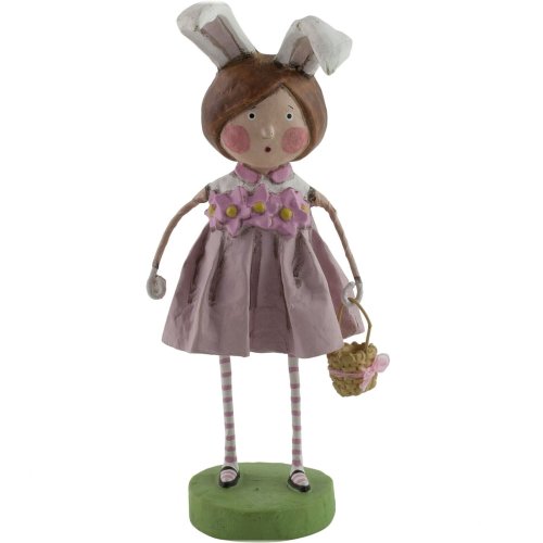 Whimsical Springtime Rabbit Figurine