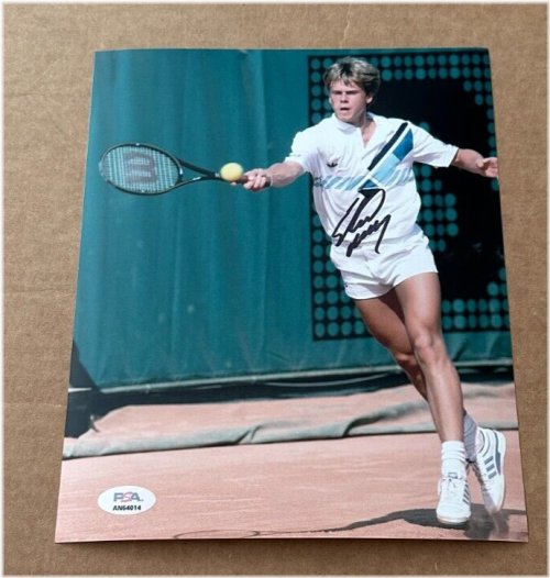 Stefan Edberg Certified Autographed Tennis Photo
