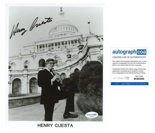 The Lawrence Welk Show" Clarinet Autograph Photo by Henry Cuesta