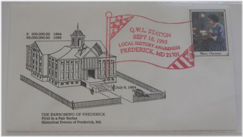 Frederick Maryland September 16, 1995 Commemorative Covers
