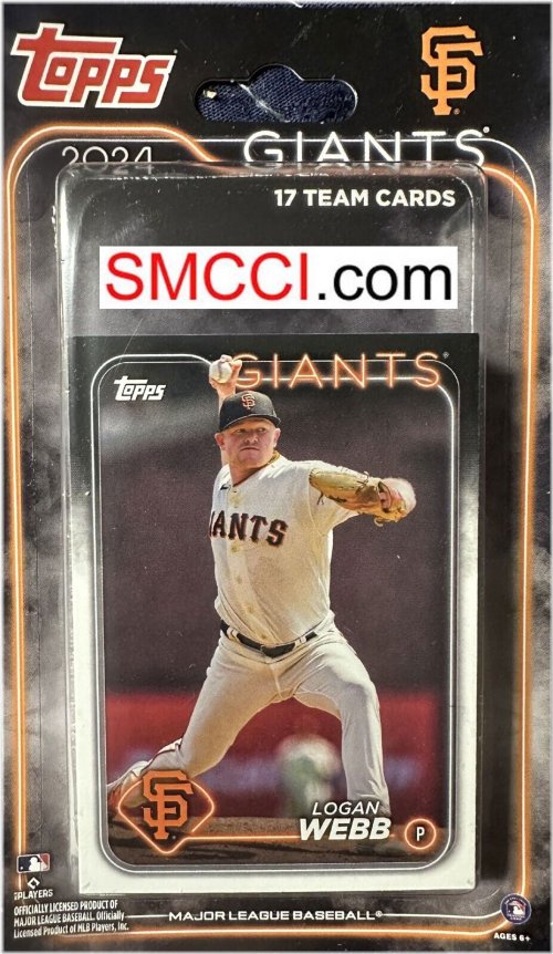 San Francisco Giants 2024 Topps Team Set with 3 Rookie Cards