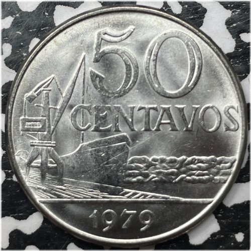 Brazilian 1979 50 Centavos - High Quality
