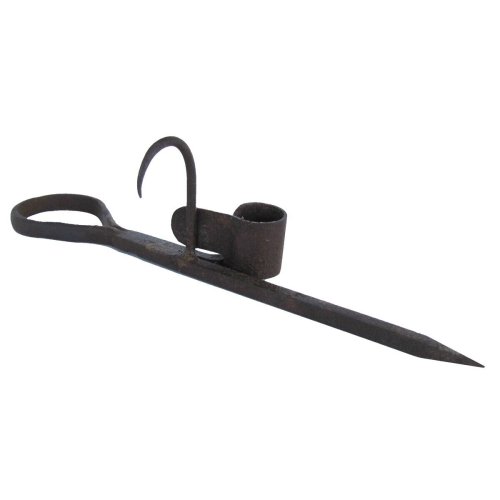 Forged Miner's Candlestick