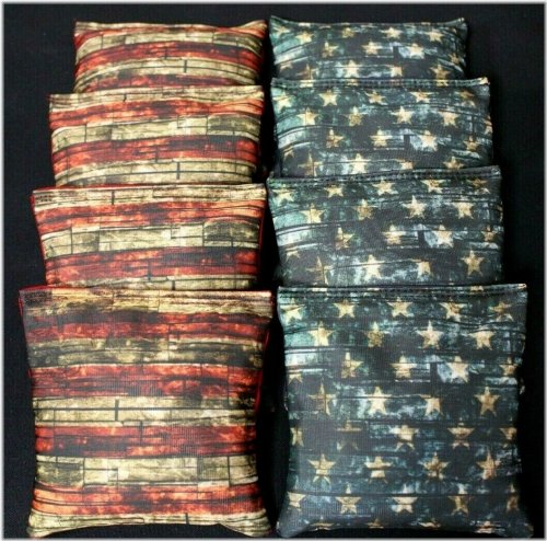 Stars & Stripes Custom Cornhole Bean Bags Set