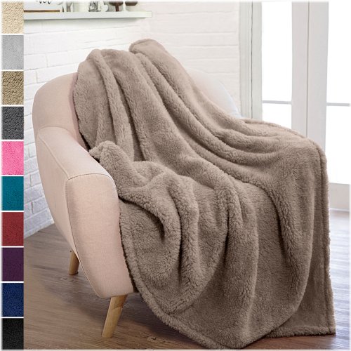 Sherpa Fleece Throw Blanket