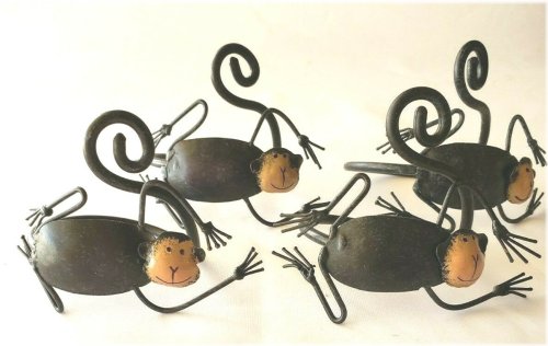 Jungle Metal Napkin Rings - Set of 4