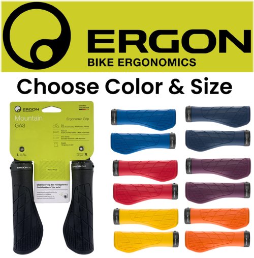 Gel Comfort Ergonomic Bike Grips - Choose Your Size and Color