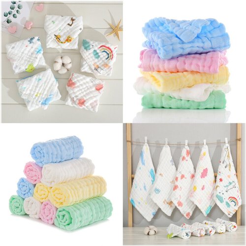 Muslin Cotton Baby Wipes & Towels Set