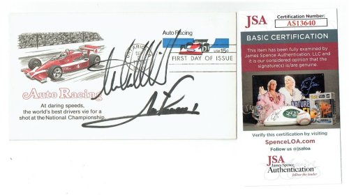 Racing Legends Signed Collectible Envelope