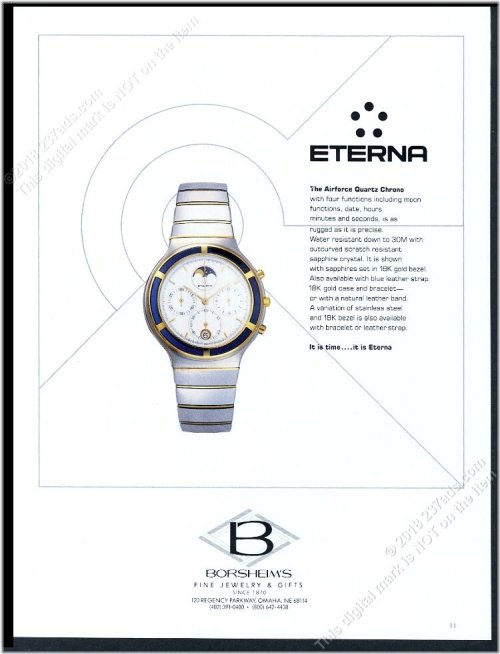 Timeless Eterna Airforce Chrono Moonphase Ad