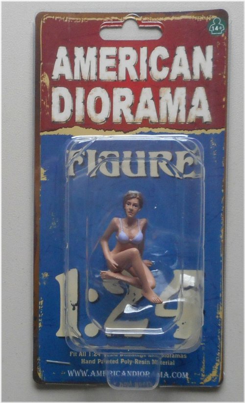 September Violet Bikini Girl Figure